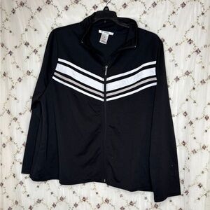 K Jordan Black and White Bomber Jacket